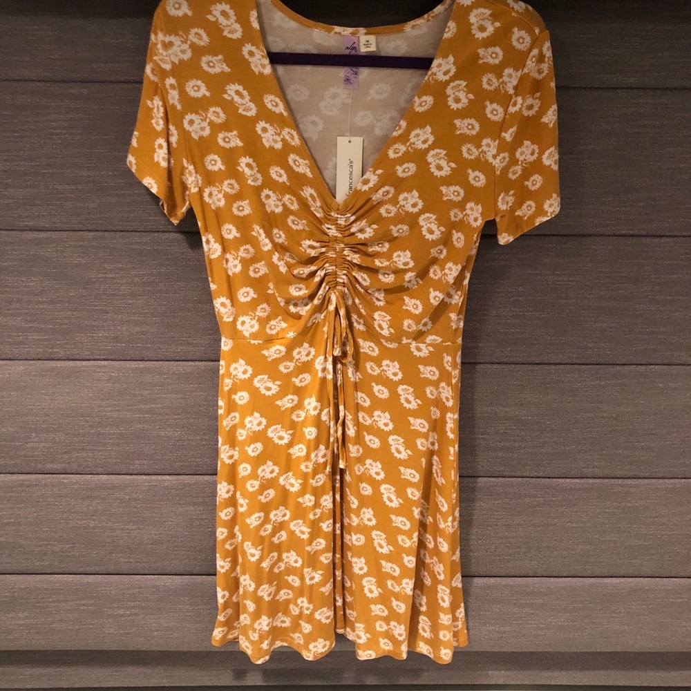 Francescas tie front floral dress